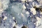 Spectacular, Blue Cubic Fluorite with Dolomite - Shangbao Mine #182437-7